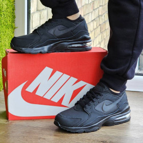 Кросівки Кроссовки ^/--/^ Чоловічі Чорні Кросівки Air Max 93 Шкіряні  (наявність розмірів в описі) ^_^^^ Мужские Черные Кроссовки Air Max 93 Кожаные (наличие размеров в описании) - фото фото фото