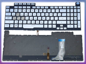 Клавіатури Клавиатуры ^/--/^ Клавиатура для ASUS ROG Strix G /--/ 712 G /--/ 712 /--/ L G /--/ 712 /--/ LV G /--/ 712 /--/ LU (RU Silver с RGB 16 /--/ pin подсветкой) ^_^^^ Клавіатура для ASUS ROG Strix G /--/ 712 G /--/ 712 /--/ L G /--/ 712 /--/ LU (RU Silver з RGB 16 /--/ pin підсвічуванням) - фото фото фото