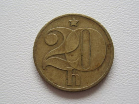 Чехословаччина Чехословакия ^/--/^ Чехословакия 20 геллеров 1977 года 25140 ^_^^^ Чехословаччина 20 геллерів 1977 25140 - фото фото фото