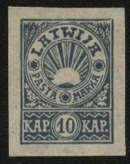 Балтійські країни Балтийские страны ^/--/^ Латвия 1919 г № 17** ^_^^^ Латвія 1919 No 17** - фото фото фото