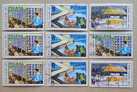 Польща Польша ^/--/^ Польша 1980 г - Почта. День почтовой марки,  гаш., 11 шт  (см.фото) ^_^^^ Польща 1980 - Пошта. День поштової марки, 6 шт (див.фото) - фото фото фото