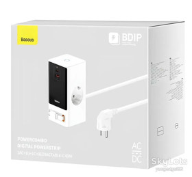 Зарядні пристрої Зарядные устройства ^/--/^ МЗП Baseus OS PowerCombo Digital PowerStrip+Retractable-C 65 /--/ W - фото фото фото