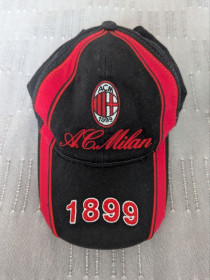 Літні головні убори Летние головные уборы ^/--/^ Винтажная Кепка AC Milan 2000-х годов      (One Size). ^_^^^ Гвинтажна Кепка AC Milan 2000-х років (One Size). - фото фото фото
