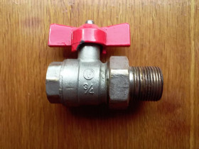Інше Другое ^/--/^ Кран шаровой прямой 3/4″ PN /--/ 20 VALTEC  с американкой б/у ^_^^^ Кран кульовий прямий 3/4" PN /--/ 20 VALTEC з американкою б/у - фото фото фото