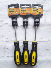 Викрутки Отвертки ^/--/^ Викрутка шліцьова MASTERTOOL SL /--/ 5,0 x 100 мм 48-5510 ^_^^^ Выкрутка плоская Mastertool SL /--/ 5*100 - фото фото фото