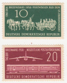 НДР, ФРН ГДР, ФРГ ^/--/^ ГДР 1958 г.№ 403‑404 ** серия ^_^^^ НДР 1958 р. No 403-404 ** серія - фото фото фото