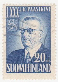 Скандинавія Скандинавия ^/--/^ Финляндия 1950 г. № 398 гашеная ^_^^^ Фінляндія 1950 р. No 398 гашена - фото фото фото