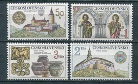 Архітектура Архитектура ^/--/^ Чехословакия Czechoslovakia 1982  Mi 2671-2674  Замки  MNH ^_^^^ Чехословаччина Czechoslovakia 1982 Mi 2671-2674 Замки MNH - фото фото фото