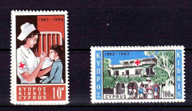 Малі Держави Європи Малые Государства Европы ^/--/^ Кипр  1963 г  MNH - КРАСНЫЙ КРЕСТ ^_^^^ Кіпр 1963 MNH - Червоний Кріст - фото фото фото