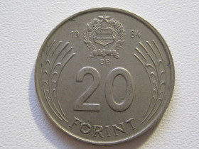 Угорщина Венгрия ^/--/^ Венгрия 20 форинтов 1984 года #35644 ^_^^^ Угорщина 20 форинтів 1984 року #35644 - фото фото фото