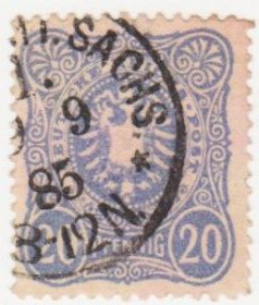 Німецька імперія (-) Германская империя (-) ^/--/^ Германия     ( империя) 1875 г. №  34 гашеная ^_^^^ Німеччина (Імперія) 1875 р. No 34 гашена - фото фото фото