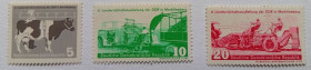 НДР, ФРН ГДР, ФРГ ^/--/^ ГДР 1958 Сельское хозяйство, MNH ^_^^^ НДР 1958 Сільське господарство, MNH - фото фото фото