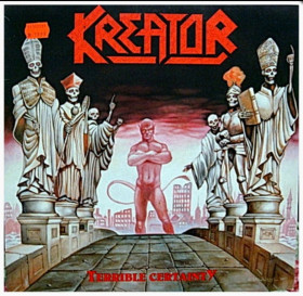 Платівки Пластинки ^/--/^ Kreator - Terrible Certainty - 1987.  (LP). 12. Vinyl. Пластинка. Germany. Оригинал ^_^^^ Kreator — Terrible Certainty — 1987. (LP). 12. Vinyl. Платівка. Germany. Оригінал - фото фото фото