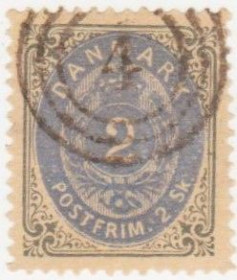 Скандинавія Скандинавия ^/--/^ Дания 1870 г..№  16  гашеная ^_^^^ Данія 1870 р. No 16 гашена - фото фото фото
