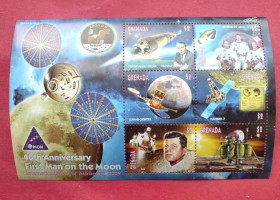 Освоєння космосу Освоение космоса ^/--/^ Гренада Grenada Space 2009 Mi 6145-6150 40 /--/ th anniversary of Apollo 11 MNH - фото фото фото