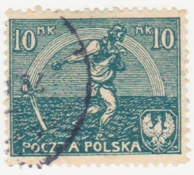 Польща Польша ^/--/^ Польша 1921 г №  124  гашеная ^_^^^ Польща 1921 р. No 124 гашена - фото фото фото