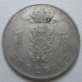 Бельгія Бельгия ^/--/^ Бельгія 1 франк 1958 року Belgie 42559 ^_^^^ Бельгия 1 франк 1958 года Belgie 42559 - фото фото фото