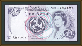 Великобританія Великобритания ^/--/^ Остров Мэн 1 фунт 2009 P-40  (40 /--/ c) UNC ^_^^^ Острів Мен 1 фунт 2009 P-40 (40 /--/ c) UNC - фото фото фото