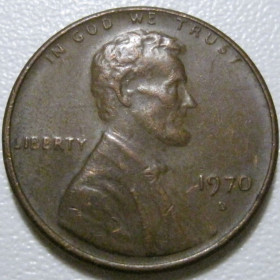 Обігові Обиходные ^/--/^ США 1 цент 1970 року D #39995 ^_^^^ США 1 цент 1970 года D #39995 - фото фото фото