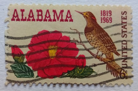Північна Америка Северная Америка ^/--/^ США 1969 Алабама, гашеная ^_^^^ США 1969 Алабама, гашена - фото фото фото