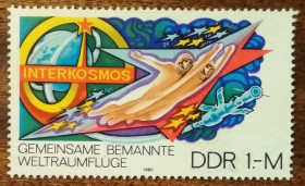 НДР, ФРН ГДР, ФРГ ^/--/^ ГДР Космические путешествия 1980 ^_^^^ НДР Космічні подорожі 1980 - фото фото фото