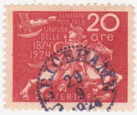 Скандинавія Скандинавия ^/--/^ Швеция 1924 г. № 177 гашеная ^_^^^ Швеція 1924 р. No 177 гашена - фото фото фото