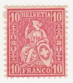 Швейцарія Швейцария ^/--/^ Швейцария 1867  г. № 29 ** ^_^^^ Швейцарія 1867 No 29 ** - фото фото фото