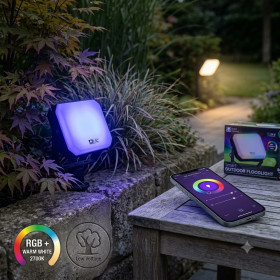 Садові світильники Садовые светильники ^/--/^ Розумний вуличний Wi-Fi LED-прожектор LSC Smart Connect 8 /--/ W RGB + Warm White  (IP /--/ 44) ^_^^^ Умный уличный Wi-Fi LED-прожектор LSC Smart Connect 8 /--/ W RGB + Warm White (IP /--/ 44) - фото фото фото