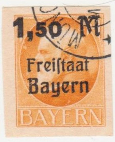 НДР, ФРН ГДР, ФРГ ^/--/^ Германия     (Бавария) 1919 г. № 176 А  гашеная ^_^^^ Німеччина (Баварія) 1919 р. No 176 А гашена - фото фото фото