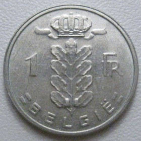 Бельгія Бельгия ^/--/^ Бельгія 1 франк 1988 року Belgie 42734 ^_^^^ Бельгия 1 франк 1988 года Belgie 42734 - фото фото фото