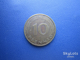 НДР, ФРН ГДР, ФРГ ^/--/^ Монета 10 пфенігів Німеччина ФРН 1982 F ^_^^^ Монета 10 пфеннигов Германия ФРГ 1982 F - фото фото фото