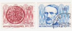 Скандинавія Скандинавия ^/--/^ Норвегия 1975 г.№ 719‑720 гашеная серия ^_^^^ Норвегія 1975 р. No 719-720 гашена серія - фото фото фото