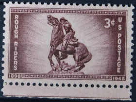 Інше Другое ^/--/^ США Статуя капитана О&039;Нила, кавалерийский полк Rough Riders 1948 ^_^^^ США Статуя капітана О&039; Ніла, кавалерійський полк Rough Riders 1948 - фото фото фото