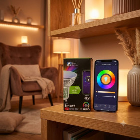 Лампи, лампочки Лампы, лампочки ^/--/^ Розумна смарт-лампа LSC Smart Connect GU /--/ 10 WiFi RGB + CCT 4.9 /--/ W  (Tuya / Smart Life) ^_^^^ Умная смарт-лампа LSC Smart Connect GU /--/ 10 WiFi RGB + CCT 4. 9 /--/ W (Tuya/Smart Life) - фото фото фото