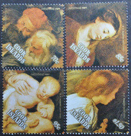 Інше Другое ^/--/^ Острова Кука Живопись Рождество Рубенс 1989 ^_^^^ Острови Кука Живопис Різдво Рубенс 1989 - фото фото фото