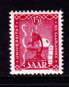 Веймарська республіка Веймарская республика ^/--/^ Германия - СААР / SAAR  1949 г MNH - университет ^_^^^ Німеччина - СААР / SAAR 1949 MNH - університет - фото фото фото