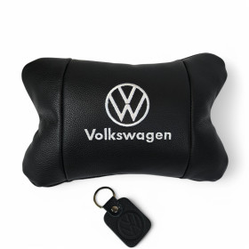 Чохли Чехлы ^/--/^ Кожаная подушка на подголовник Volkswagen ^_^^^ Шкіряна подушка на підголовник Volkswagen - фото фото фото