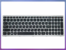 Клавіатури Клавиатуры ^/--/^ Клавиатура для LENOVO IdeaPad Z /--/ 500, Z /--/ 500 /--/ A, Z /--/ 500 /--/ G, P /--/ 500 (RU Black, Серебристая рамка). ^_^^^ Клавіатура для LENOVO IdeaPad Z /--/ 500, Z /--/ 500 /--/ A, Z /--/ 500 /--/ G, P /--/ 500 ( RU Black, Срібляста рамка). - фото фото фото