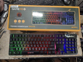 Клавіатури Клавиатуры ^/--/^ Игровая клавиатура с подсветкой RGB GamePro Nitro+ GK /--/ 576 USB № 25010708/2 ^_^^^ Ігрова клавіатура з підсвічуванням RGB GamePro Nitro+ GK /--/ 576 USB No 25010708/2 - фото фото фото