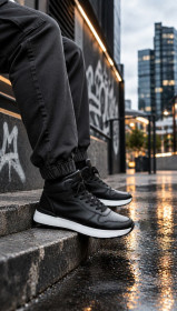 Кросівки Кроссовки ^/--/^ Мужские высокие кроссовки  в черном цвете Swin shoes!  41-45 /--/ р с 1 грн. ^_^^^ Чоловічі високі кросівки в чорному кольорі Swin shoes! 41-45 /--/ р з 1 грн. - фото фото фото