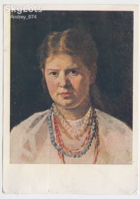 СРСР СССР ^/--/^ Крестьянская девушка 1964 Ярошенко Р /--/ 8 ^_^^^ Селянська дівчина 1964 Ярошенко Р /--/ 8 - фото фото фото