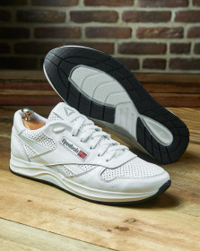 Кросівки Кроссовки ^/--/^ Якісні чоловічі кросівки Reebok з натуральної шкіри model-R /--/ 1 перфорація ^_^^^ Качественные мужские кроссовки Reebok из натуральной кожи model-R /--/ 1 перфорация - фото фото фото