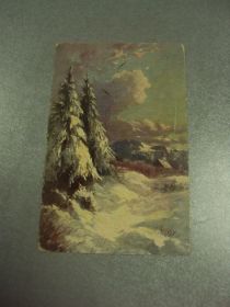 СРСР СССР ^/--/^ открытка германия зимний лес №12557 /--/ м ^_^^^ листівка германія зимовий ліс No /--/ 12557 /--/ м - фото фото фото