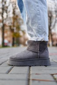 Кросівки Кроссовки ^/--/^ UGG Classic Mini Plarform Grey (No Name) ^_^^^ UGG Classic Mini Plarform Grey (Name) - фото фото фото