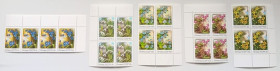 СРСР - СССР - ^/--/^ СССР 1983 Цветы, квартблоки+сцепка, MNH ^_^^^ СРСР 1983 Квіти, квартблоки+зчіпка, MNH - фото фото фото