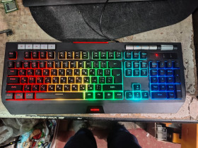 Клавіатури Клавиатуры ^/--/^ Игровая мультимедийная клавиатура с подсветкой RGB GamePro GK /--/ 109 USB № 25070201 ^_^^^ Ігрова мультимедійна клавіатура з підсвіткою RGB GamePro GK /--/ 109 USB No 25070201 - фото фото фото
