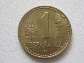 Іспанія Испания ^/--/^ Испания 1 песета 1980  (1982) года 32117 ^_^^^ Іспанія 1 песета 1980 (1982) року 32117 - фото фото фото