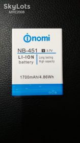 Акумулятори Аккумуляторы ^/--/^ SALE АКБ Nomi NB-451 i /--/ 451 Twist 1700 mAh AAAA ^_^^^ SALE АКБ Nomi NB-451 i /--/ 451 Twist 1700 mAh AAA - фото фото фото