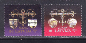 Балтійські країни Балтийские страны ^/--/^ Латвия  1994 г MNH - монеты , деньги - ^_^^^ Латвія 1994 MNH - монети, гроші - фото фото фото