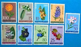 Флора Флора ^/--/^ Югославия Флора Цветы 1961 ^_^^^ Югославія Флора Квіти 1961 - фото фото фото